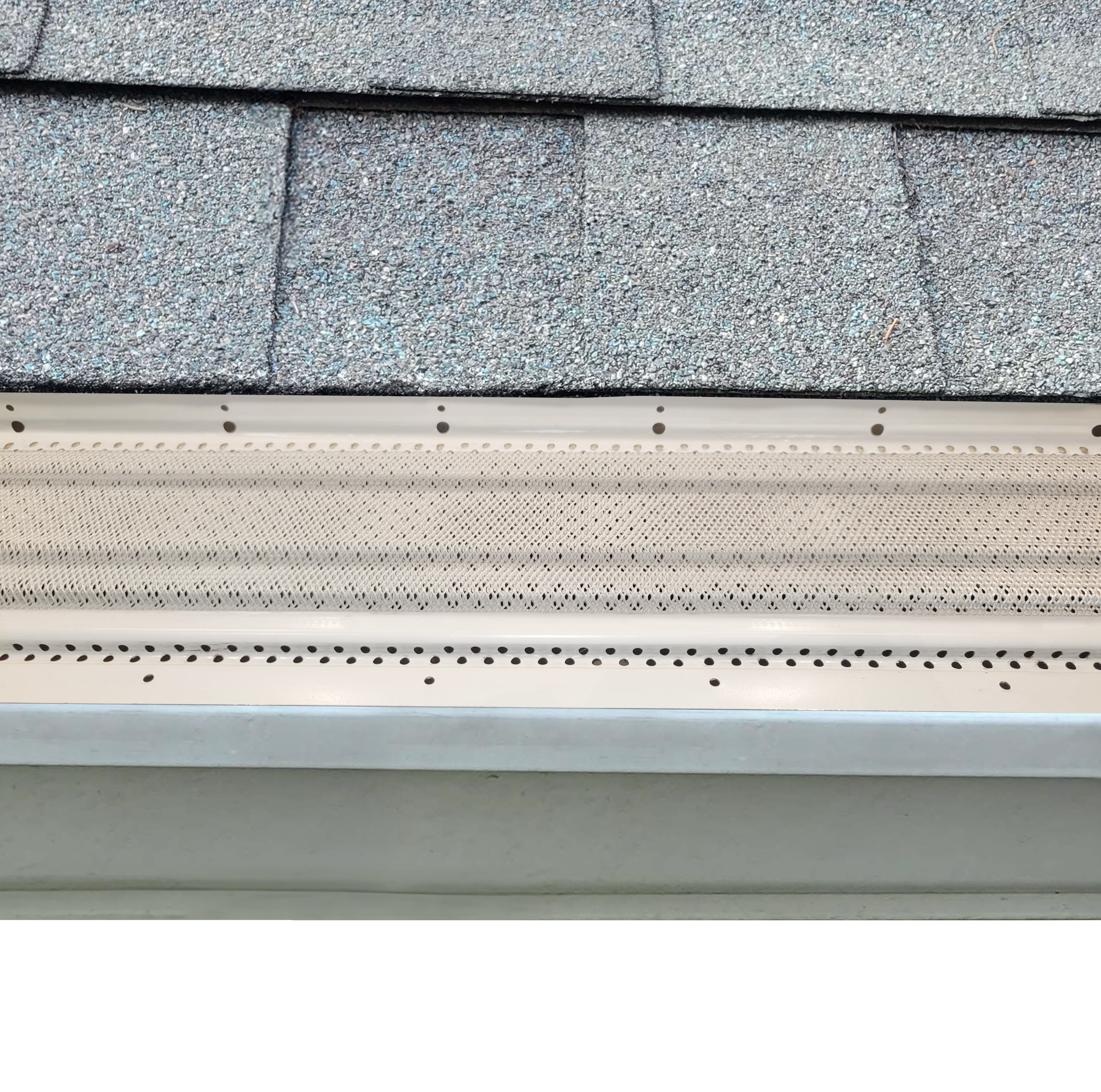 Active Mesh aluminum gutter protection installed on home